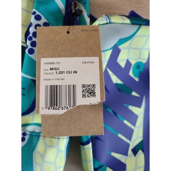 Nike Fruit Print Backpack & Case – HM5895-701 School Bag Set, Green Blue MISC - Picture 4 of 4